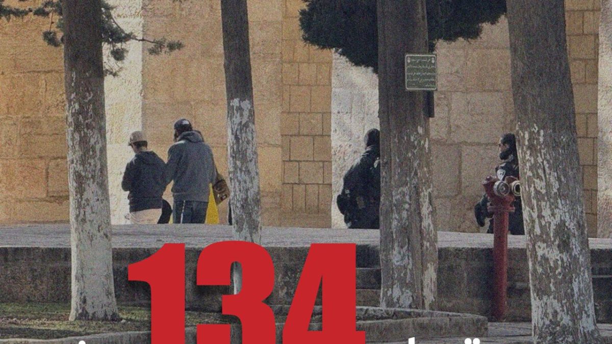 بالفيديو.. 134 مستوطناً يقتحمون المسجد الأقصى
